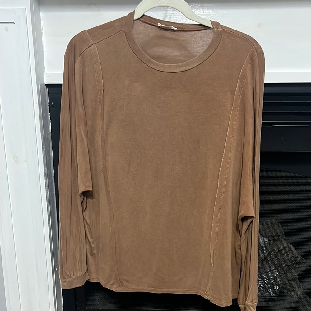 JODIFL Brown Long Sleeve Top